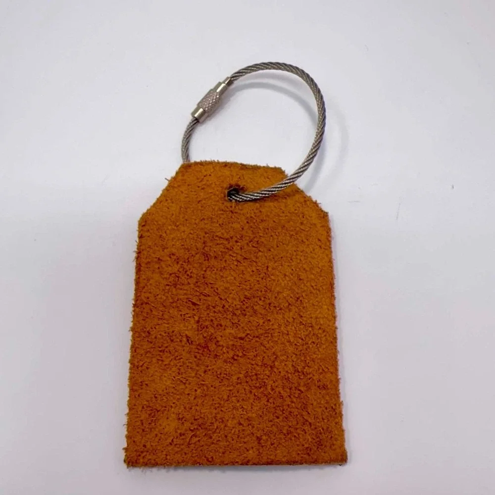 Vintage Leather Luggage Tag Funny Travel Bag Tag Keychain TSA Patdown Gag Gift